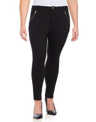Calvin Klein Plus Plus Mid-rise Zip Pants