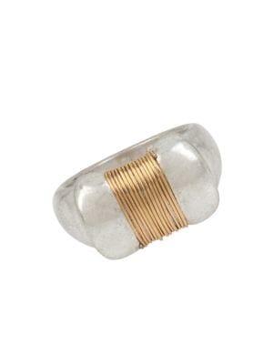 Robert Lee Morris Collection Two-tone Wire Wrap Ring