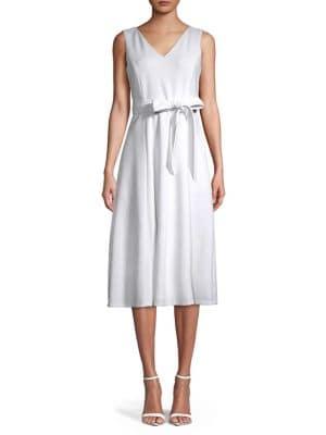 Calvin Klein Belted Midi Dress
