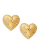 Kate Spade New York Goldplated And Cubic Zirconia Heart Stud Earrings