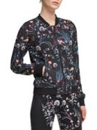 Donna Karan Active Floral Bomber Jacket