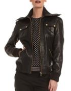 Trina Turk La Cienega Leather Jacket