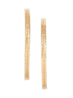 Sole Society 12k Goldtone Hoop Earrings