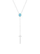 Lord & Taylor 925 Sterling Silver Cross Y-necklace