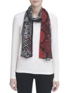 Calvin Klein Python-print Scarf