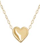 Lord & Taylor 14 Kt. Yellow Gold Heart Charm Necklace