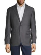 Black Brown Classic Wool Suit Separate Jacket