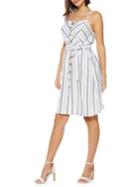 Quiz Striped Button-front Dress