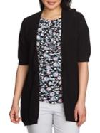 Chaus Graceful Blooms Elbow-length Sleeve Cotton Cardigan