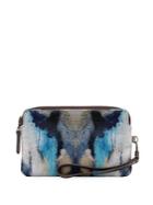 Vida Spring Of Fresh Water Leather Statement Clutch
