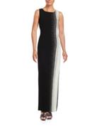 Calvin Klein Embellished Contrast Gown