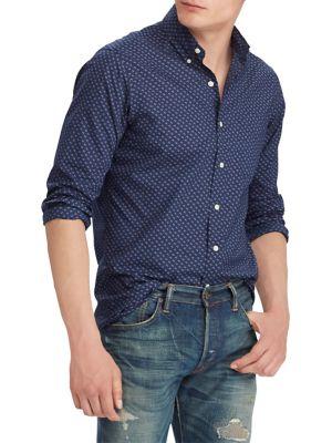 Polo Ralph Lauren Classic-fit Print Poplin Shirt