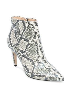 Design Lab Blair Snake Print Booties