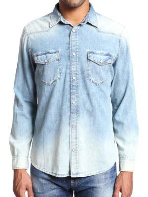 Mavi Andy Used Random Vintage Denim Button-down Shirt