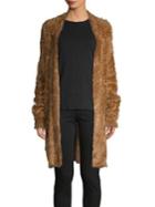 Lord & Taylor Fuzzy Open-front Cardigan