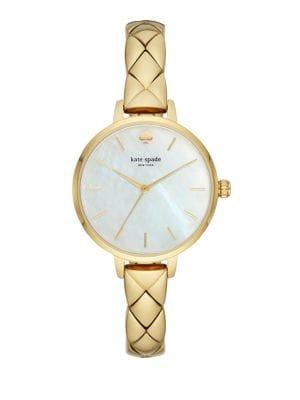 Kate Spade New York Metro Three-hand Goldtone Stainless Steel Bracelet Watch