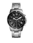 Fossil Grant Sport Stainless Steel Bracelet Chronograph Watch