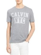 Calvin Klein Jeans Heathered Crewneck Cotton Tee