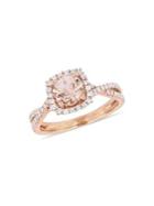 Sonatina 14k Rose Gold, Morganite & Diamond Ring