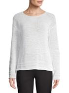 Lord & Taylor Textured Cotton Blend Sweater