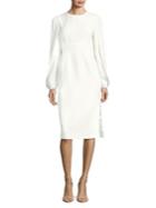 Jill Jill Stuart Slit-sleeve Midi Dress