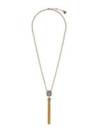 Vince Camuto Vintage Stones Two-tone & Crystal Tassel Pendant Necklace