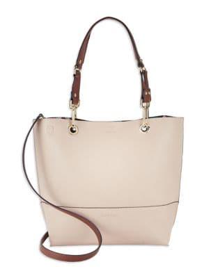 Calvin Klein Sonoma Reversible Leather Satchel And Clutch Set