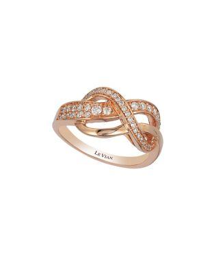 Le Vian Diamond And 14k Rose Gold Ring