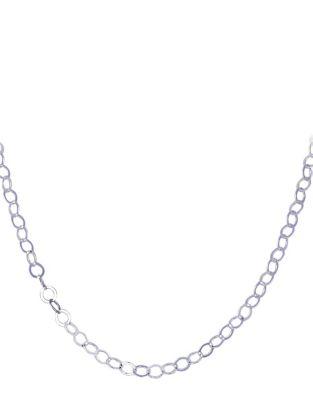 Lord & Taylor 24 Circle Link Sterling Silver Chain Necklace
