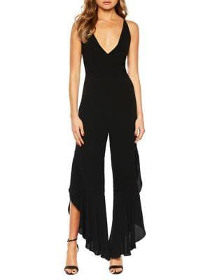Bardot Lindy Frill Leg Jumpsuit