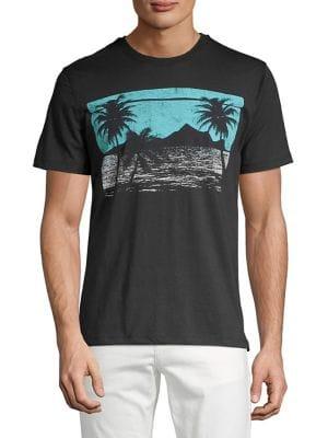 Black Brown Short Sleeve Graphic Tee