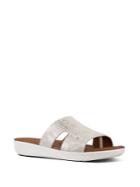 Fitflop H-bar Tm Python-print Leather Slides