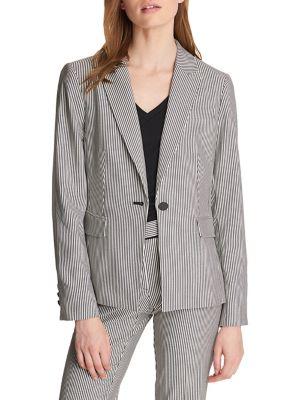 Karl Lagerfeld Paris Peak-lapel Stripe Blazer