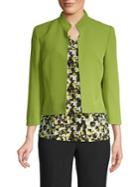 Kasper Stand-collar Crop Blazer