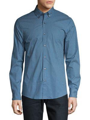 Michael Kors Stretch Kit Printed Button-down Shirt