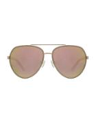Kendall + Kylie 61mm Oversized Rounded Aviator Sunglasses