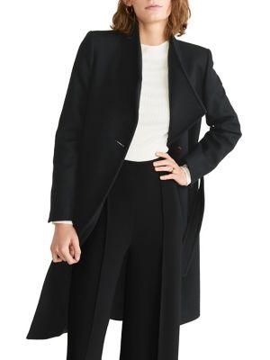 Mango Belted Wool-blend Coat