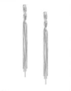 Noir Twist Drop Earrings