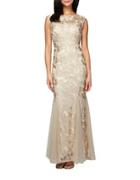 Alex Evenings Soutache Embroidered Gown