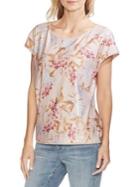 Vince Camuto Oasis Bloom Sequined Floral Top