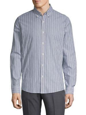 Michael Kors Benton Slim-fit Stripe Shirt