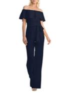 Trina Turk Off-the-shoulder Ruffled Jumpsuit