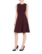 Ellen Tracy Solid Fit-&-flare Dress