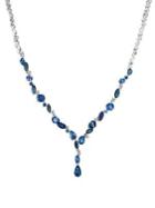 Le Vian Blueberry And Ceylon Sapphire 14k White Gold Necklace