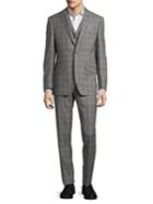 Tallia Orange Mason Slim-fit Glen Plaid Three-piece Suit