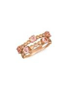Le Vian 14k Rose Gold, Morganite & Diamond Ring