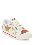 Marc Jacobs Christy Embellished Canvas Sneakers