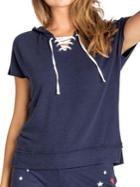 Pj Salvage Usa Love Jersey Hooded Top