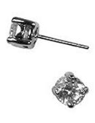 Givenchy Silvertone And Cubic Zirconia Stud Earrings
