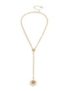 Miriam Haskell Goldtone Floral Y-necklace